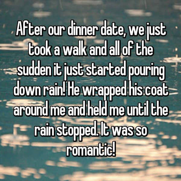 Memorable Romantic Dates rain