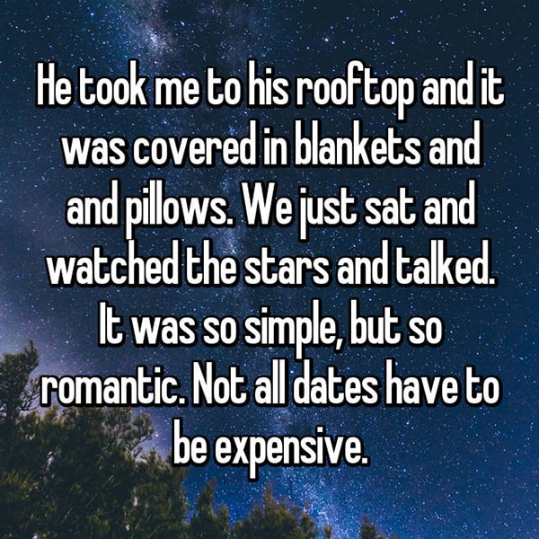 Memorable Romantic Dates rooftop stars