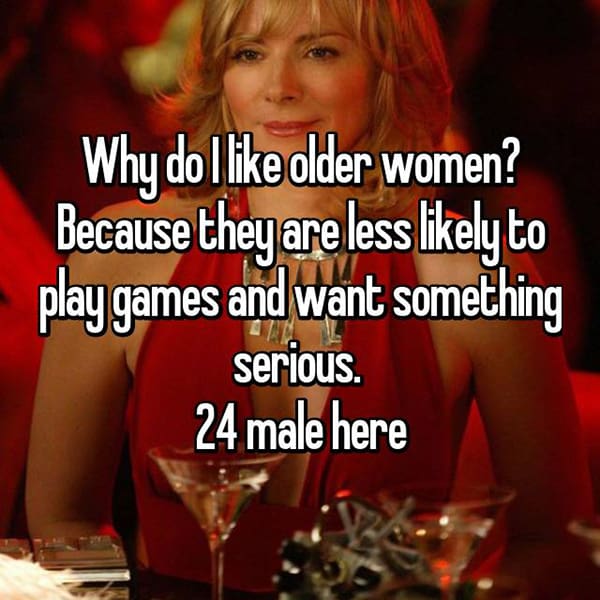 Men Prefer Dating Older Women something serious