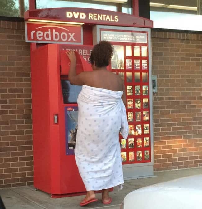 People Who Clearly Do Not Give A Damn redbox lady