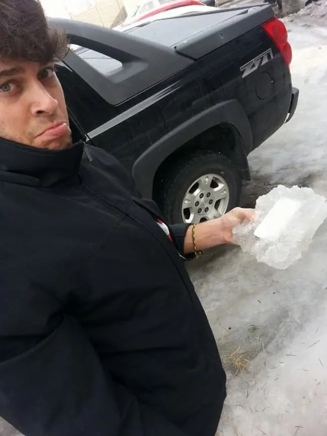 People Who Recovered Their Lost Treasures iphone block of ice