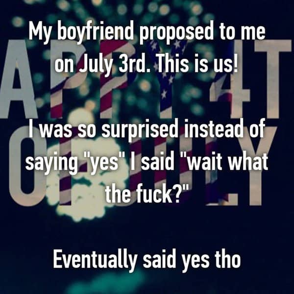 Reactions From People Who Got Engaged so surprised