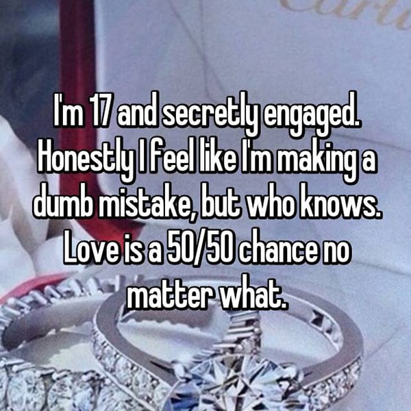 Reasons That People Are Secretly Engaged dumb mistake