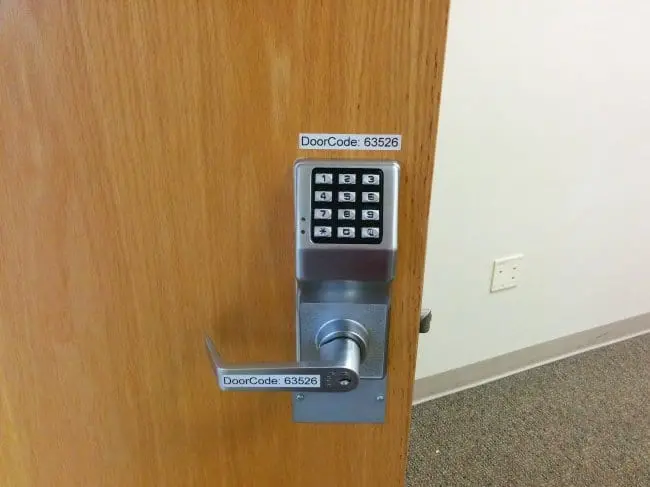 Security Fails door code