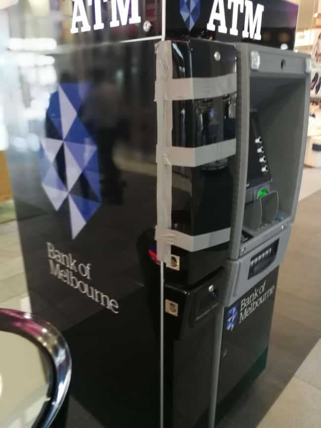 Security Fails duct tape atm