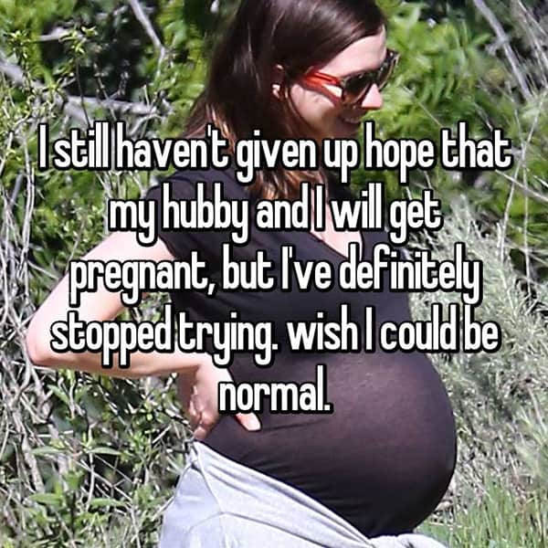 Stopped Trying To Get Pregnant given up hope