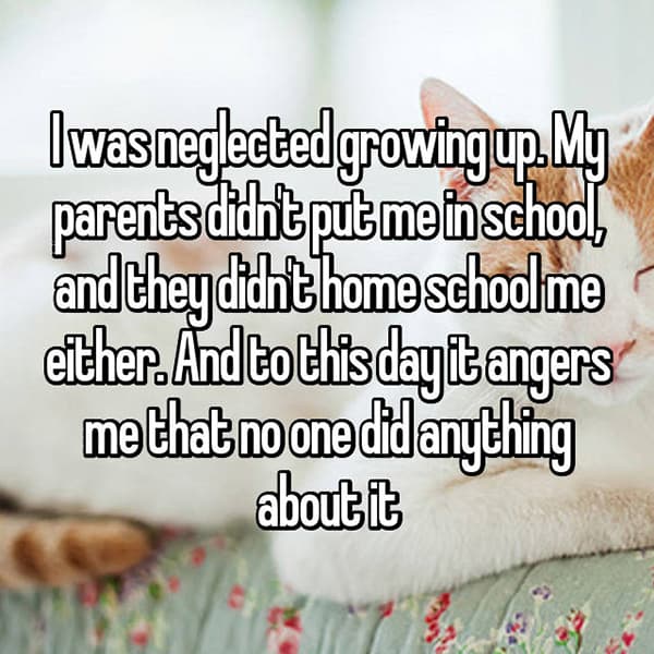 Stories Of Childhood Neglect no one did anything