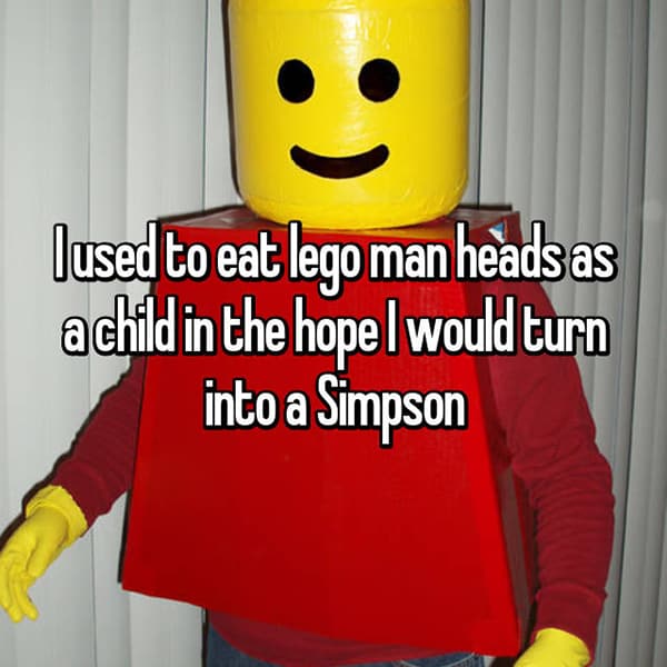 Strange Things They Ate As Children lego heads