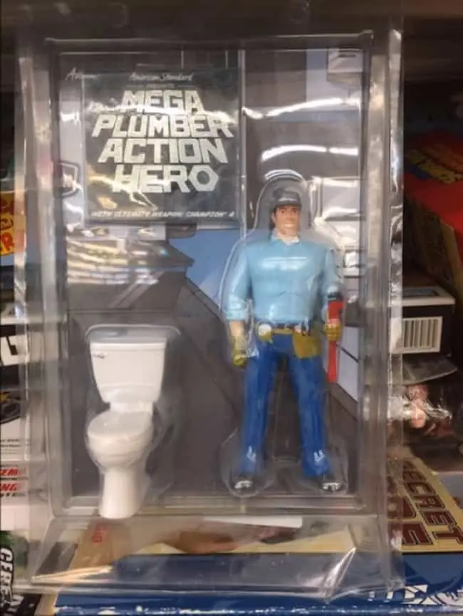 Weird Thrift Store Finds action hero plumber