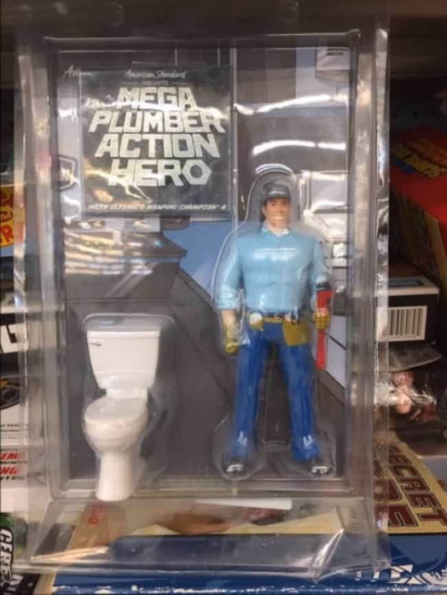 Weird Thrift Store Finds action hero plumber