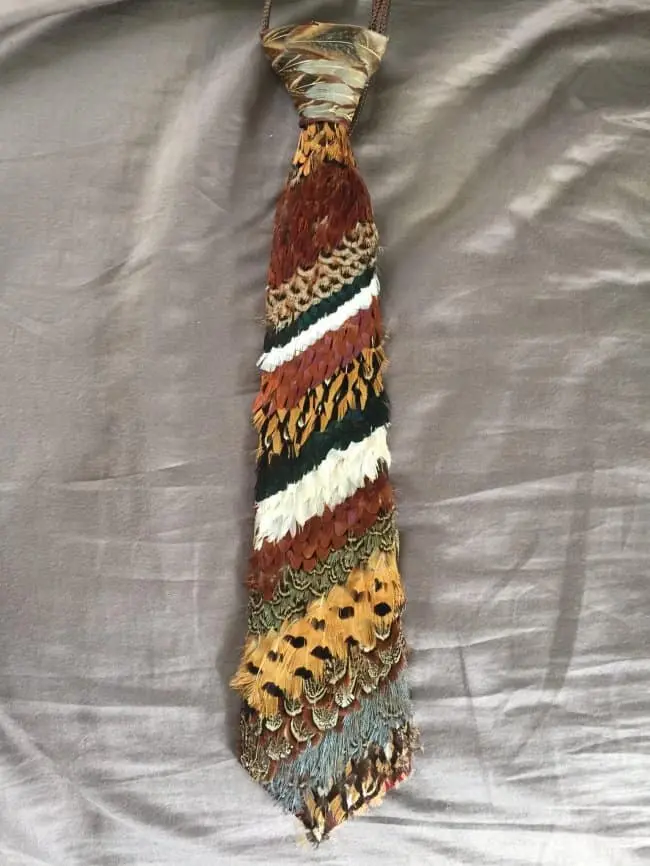 Weird Thrift Store Finds feather tie