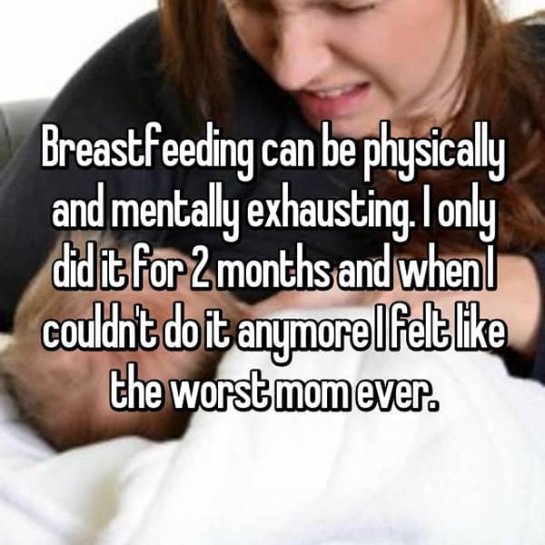 Worst Things About Breastfeeding worst mum ever