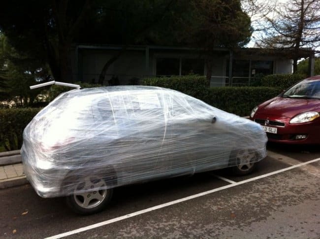 bad_parking_punishment_wrapped_with_foil