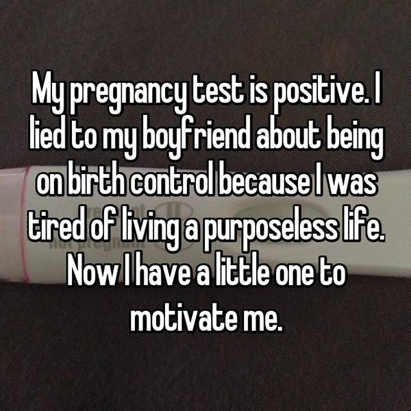 lied about being on birth control positive