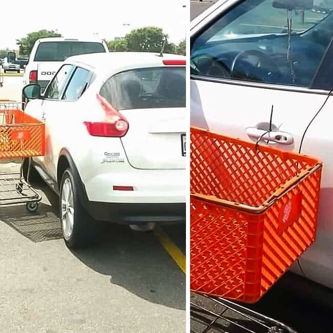 pushcart_tied_to_car_knob