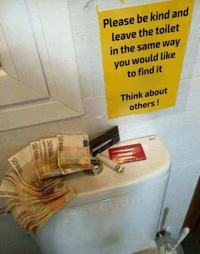 money-on-toilet