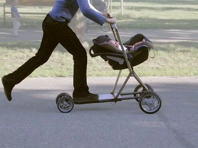 baby-carriage-and-scooter