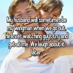 Other Guys Flirt With These Wives and Their Husbands Love It