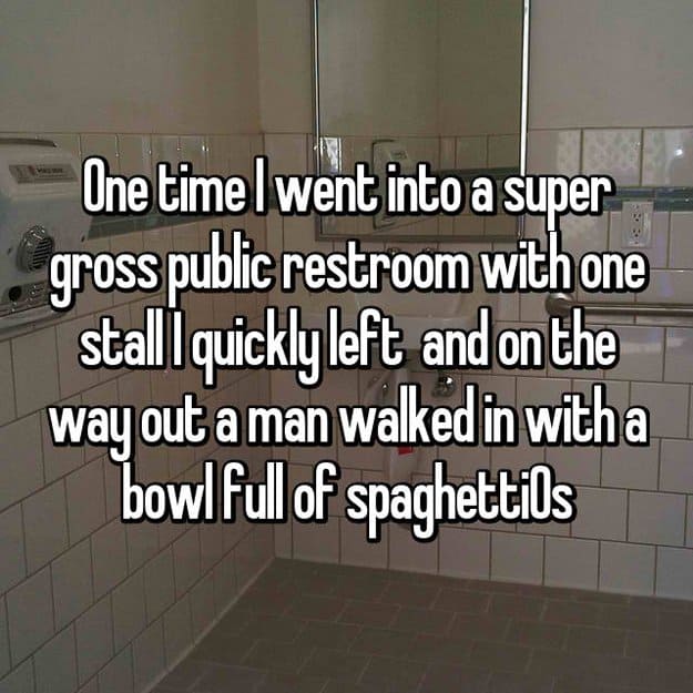 man_brings_spaghetti_into_gross_public_restoom