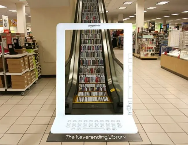 neverending_library_creative_escalator_ads