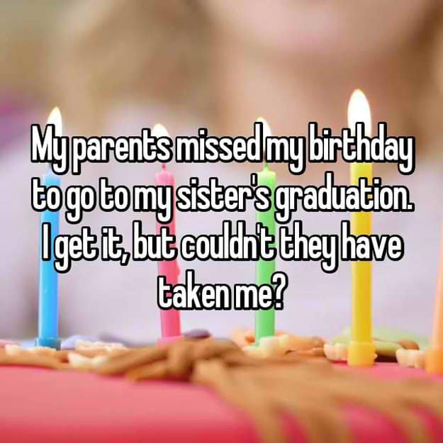parents_attended_sister_graduation_missed_my_birthday