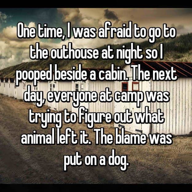 poop-mistaken-left-by-animal-stay-in-a-cabin-in-the-woods