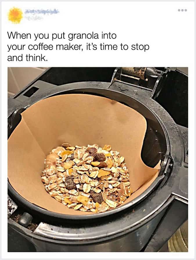 put-granola-into-your-coffee-maker