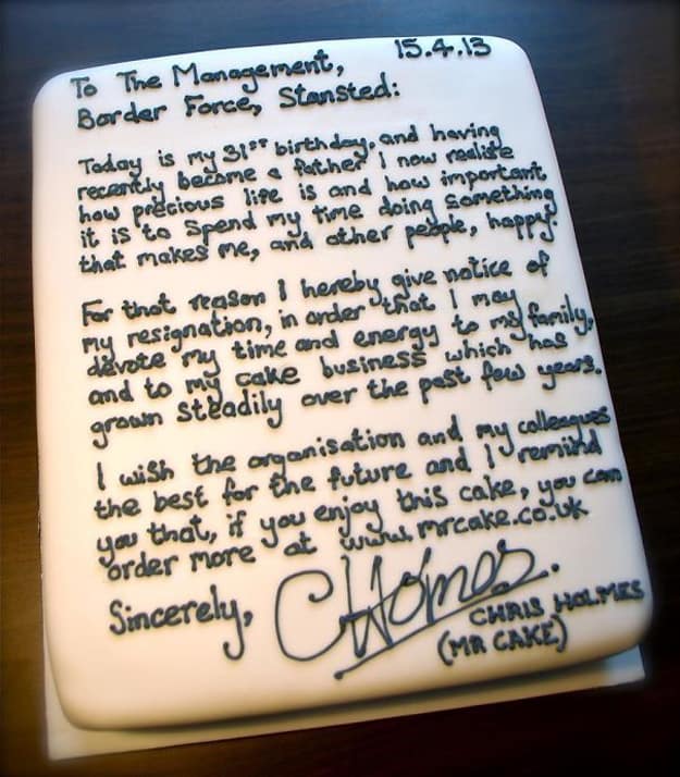 resignation_letter_cake