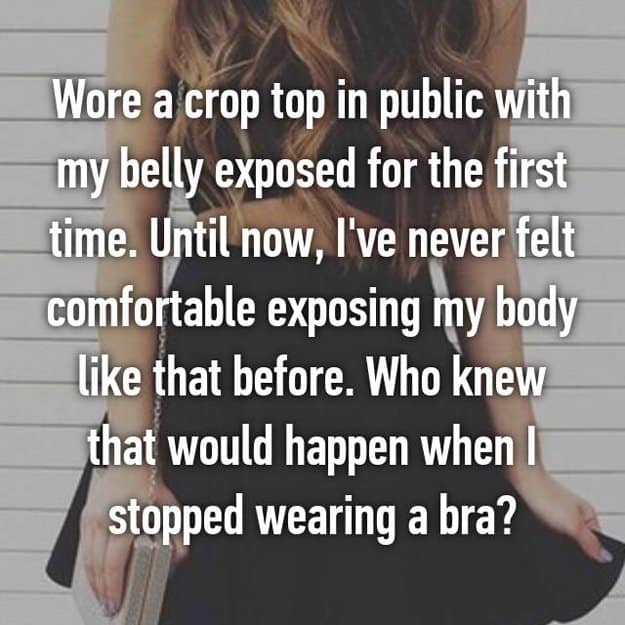 stopped wearing bras