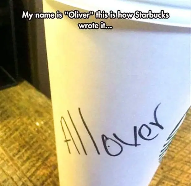 15 of The Funniest Misspelled Names at Starbucks