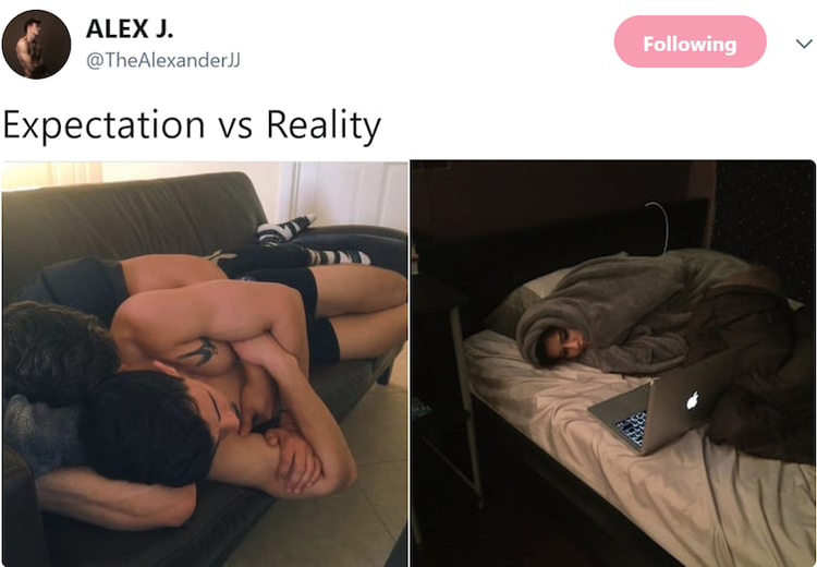cuddling-with-someone-expectation-vs-reality-hilariously-frustrating-photos