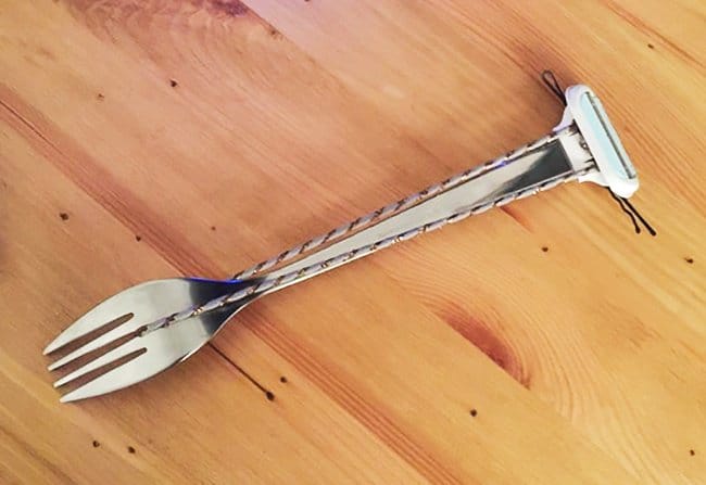 fork-with-razor-blade
