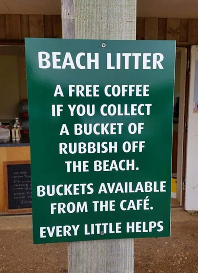 free-coffee-for-every-bucket-of-litter-brilliant-ideas