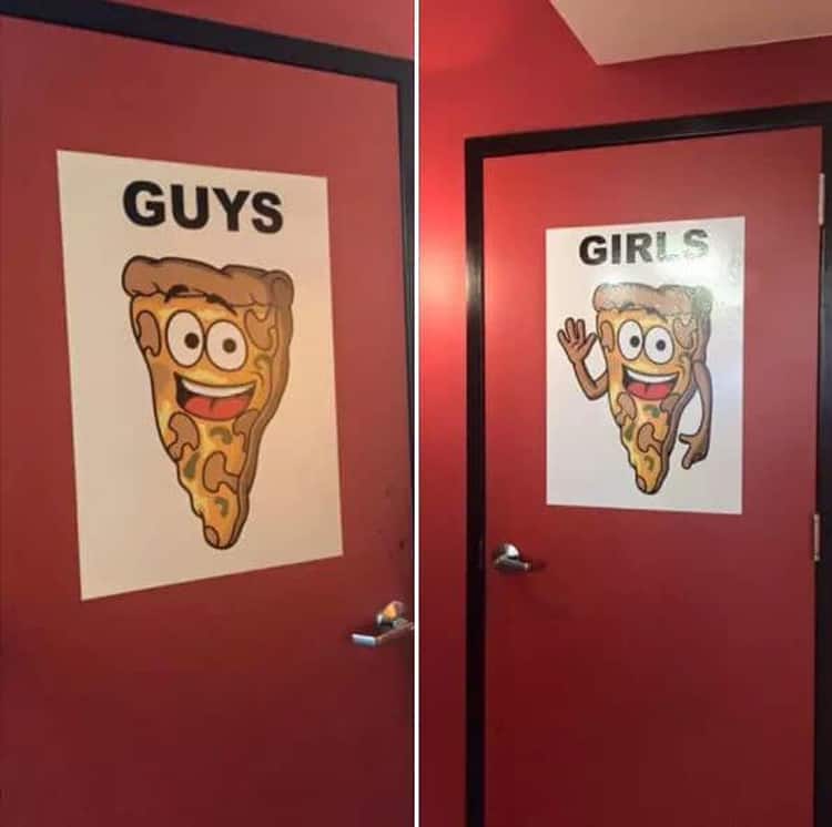 guys-and-girls-bathroom-label-pizza-remarkable-photos