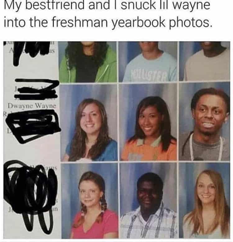 lil-wayne-picture-snuck-in-yearbook-completely-obvious-things
