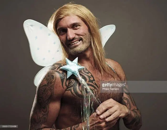 muscle-man-fairy-wings-weird-stock-photos
