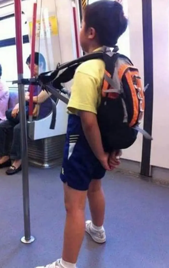 pole-strap-kid-on-the-train-funniest-things-kids-do