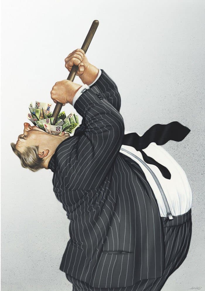 the-greedy-rich-gets-richer-satirical-illustrations