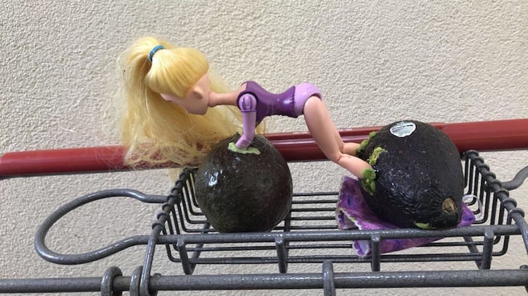 barbie-doll-stuck-in-avocados-weird-things