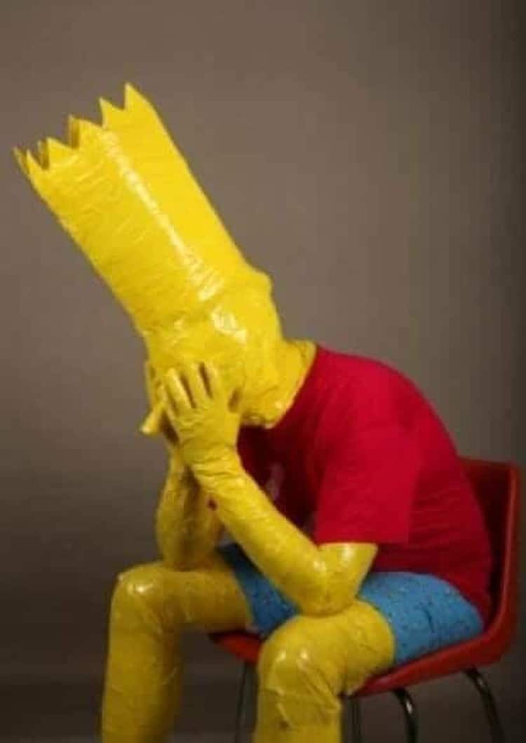 bart-simpson-costume-made-of-tape-uncanny-people