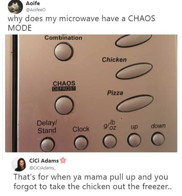 microwave chaos button funny life hacks
