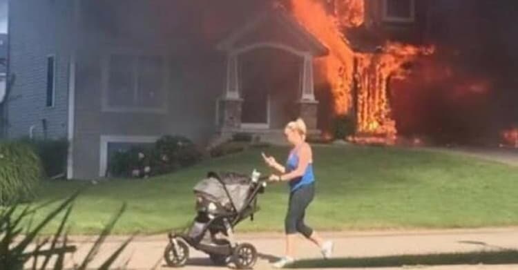 strolling-the-baby-house-on-fire-hilariously-bad-situations