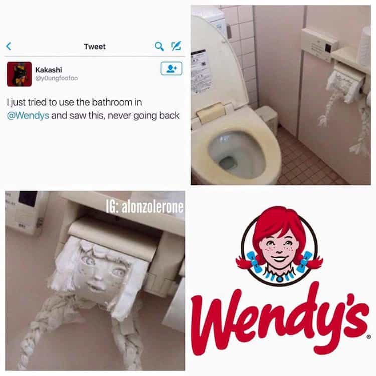 wendys-toilet-paper-silly-things-bored-people-do