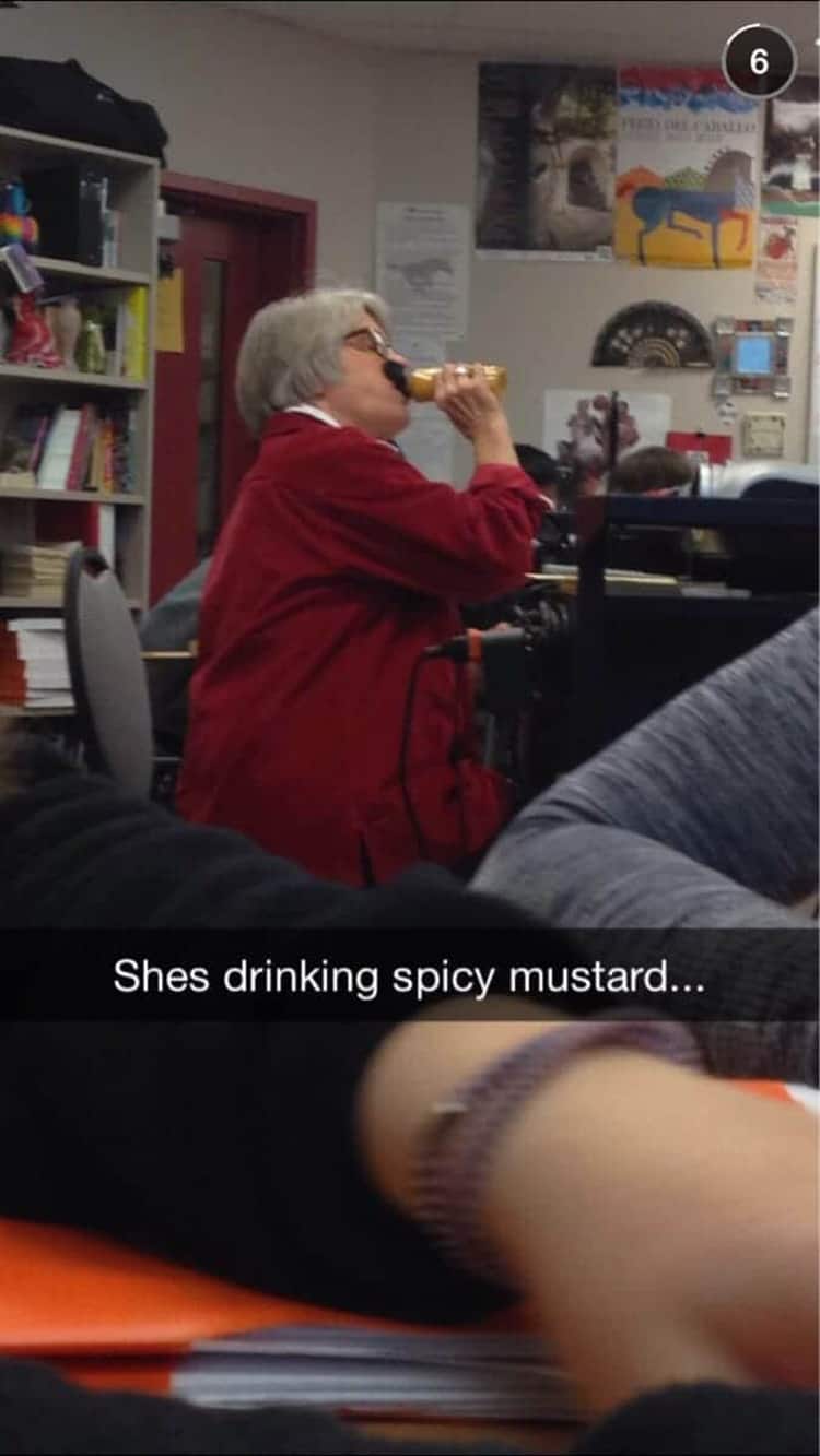 woman-drinking-spicy-mustard-carefree-people
