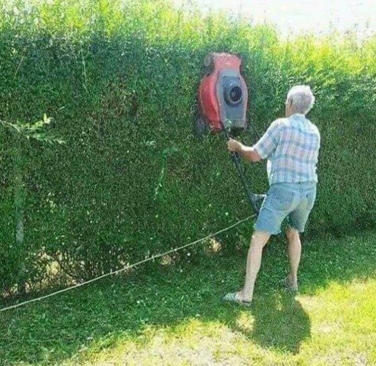 lawn-mower-as-hedge-trimmer-insane-photos