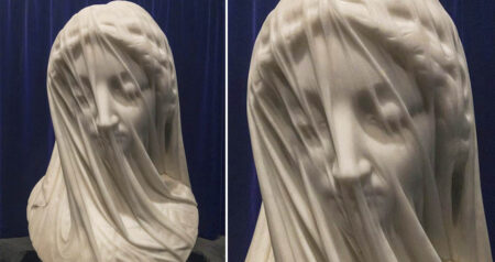 The veiled virgin sculpture