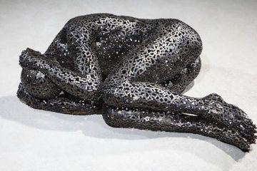 bicycle chain sculpture