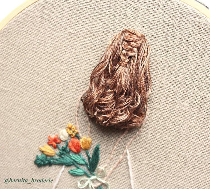 3d embroidery braids