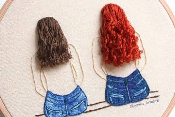 3d hair embroidery