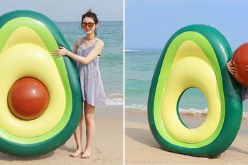 avocado pool float removable pit